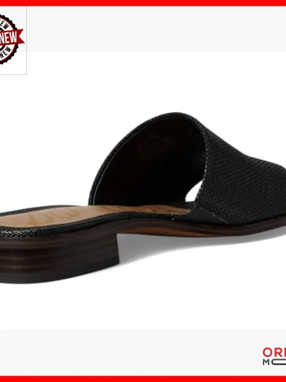 Textured Wedge Sandals with Block Heel, Wide Straps, Slip-On